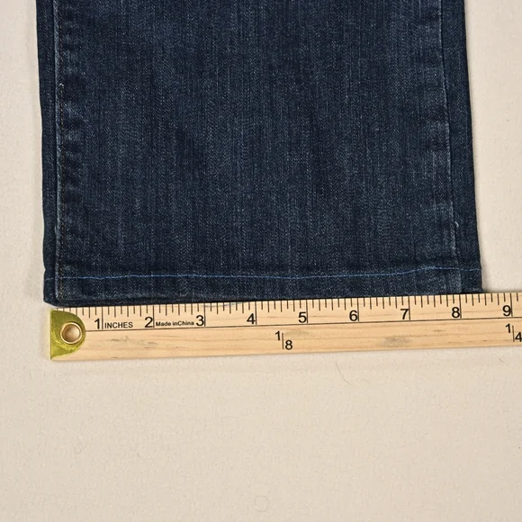 Levis 505 Jeans Womens Size 33 Straight Mid Rise Dark Wash Normcore Y2K - Picture 11 of 14
